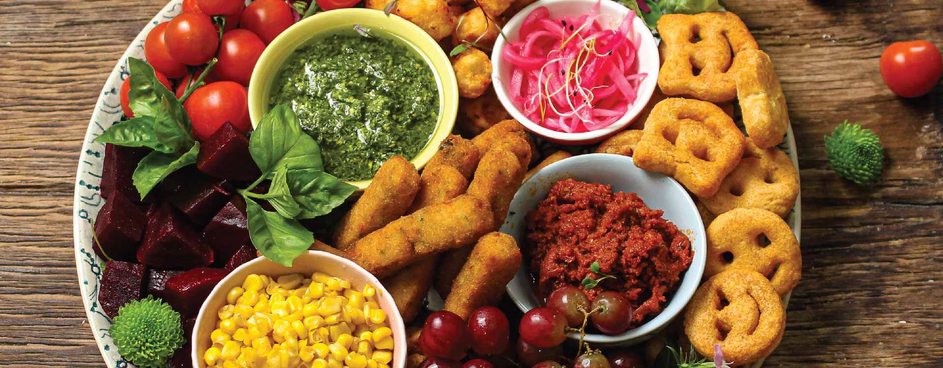 Summer Pesto Sharing Board