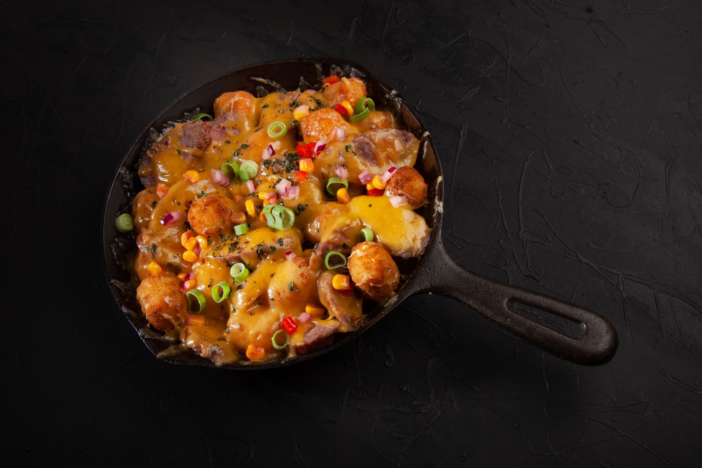 Loaded Potato Shotz With Beef Sausage