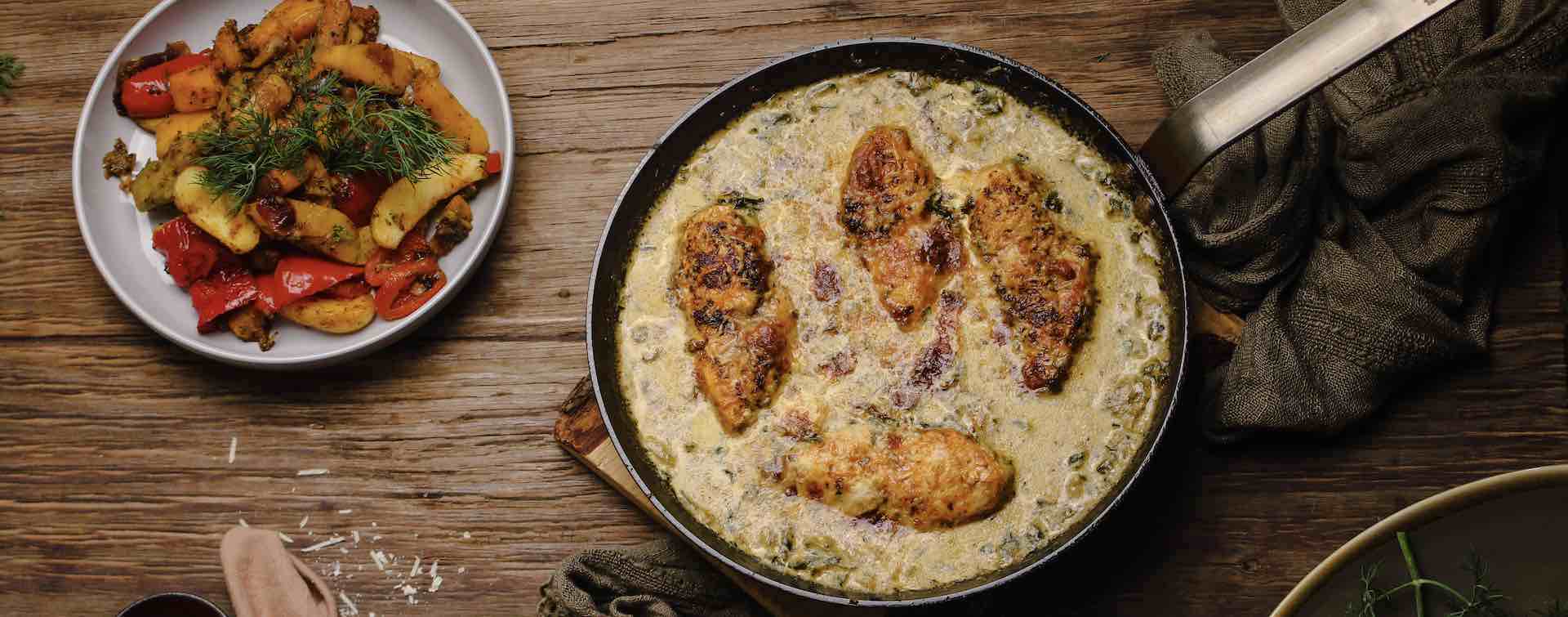 Creamy Chicken & Spinach Casserole