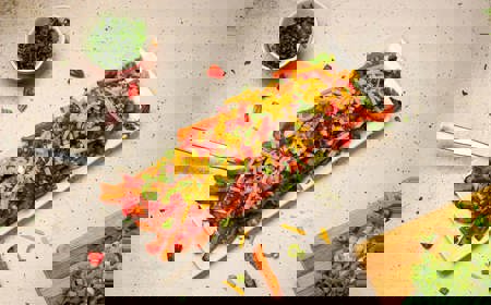 Chilli Beef Loaded Fries With McCain Sweet Potato Fries