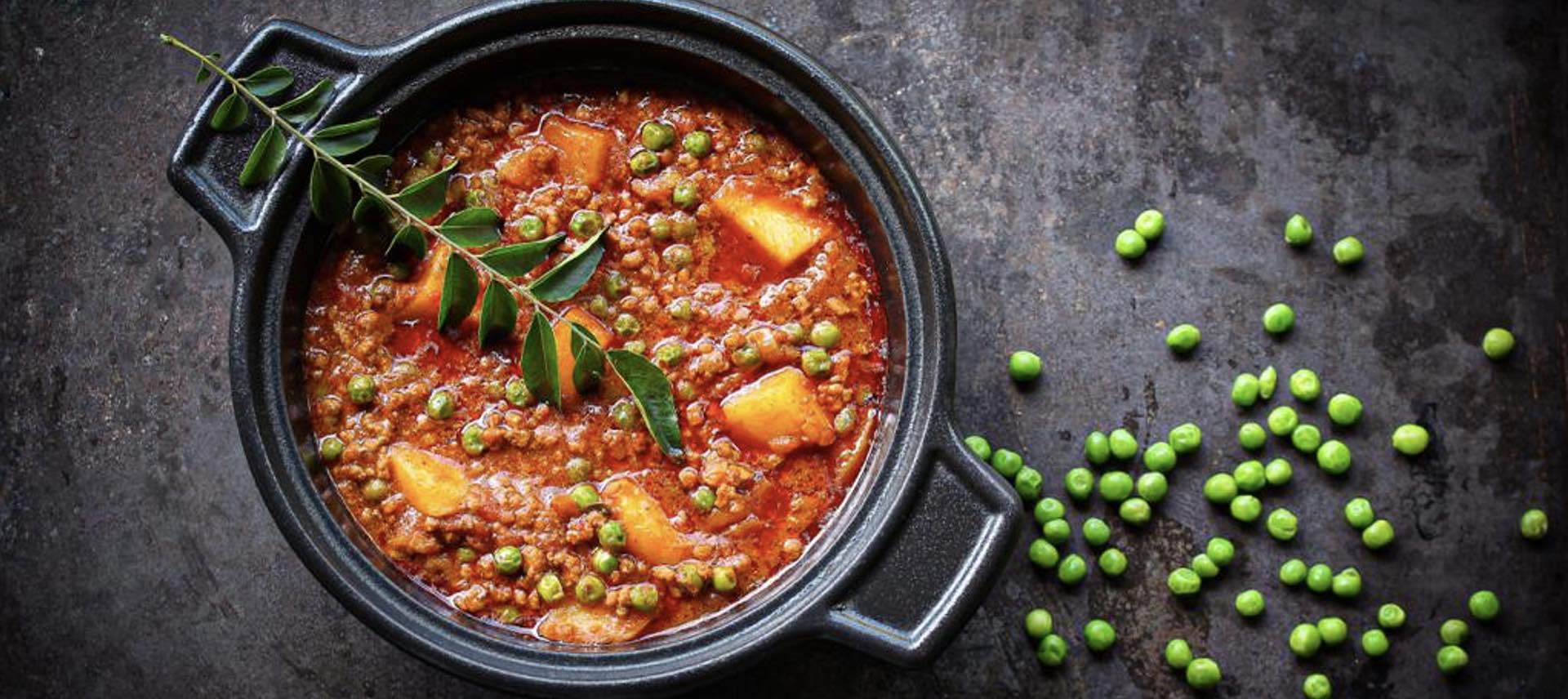 Beef Mince, Potato & Pea Curry