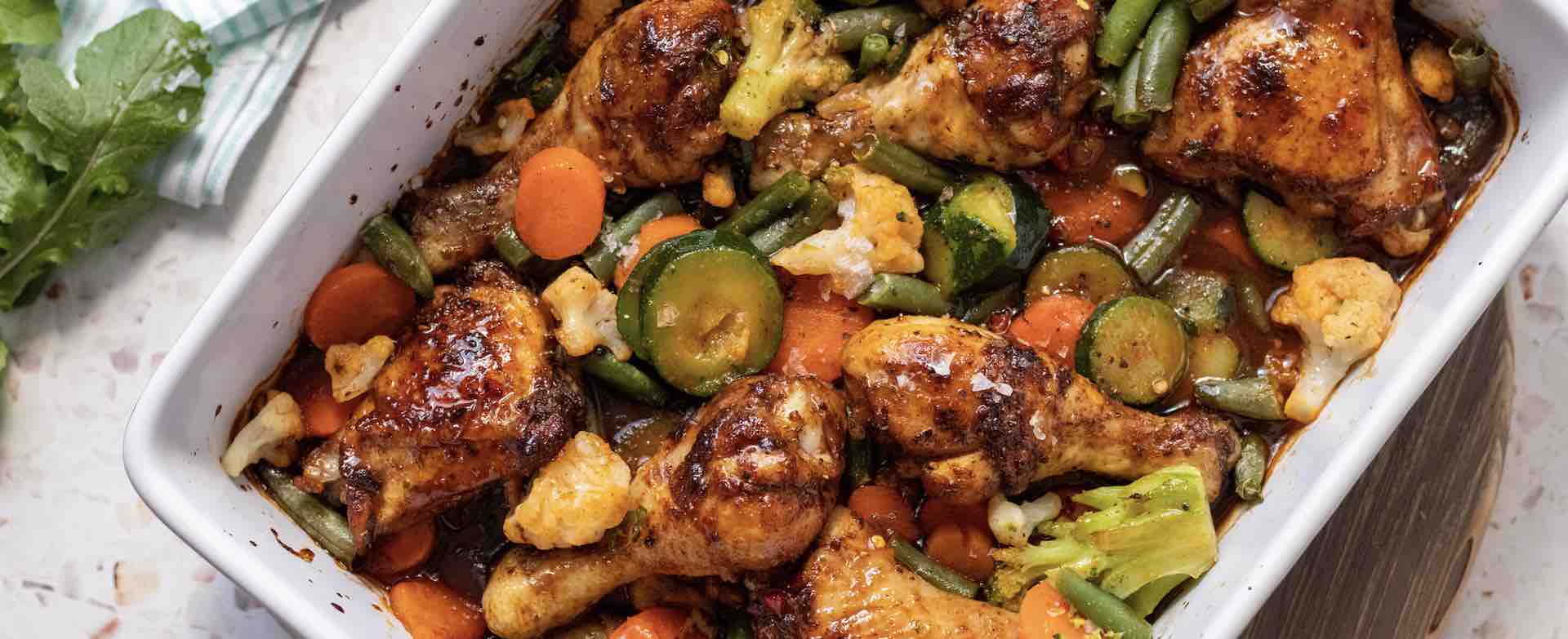 BBQ Roasted Chicken & Veggies