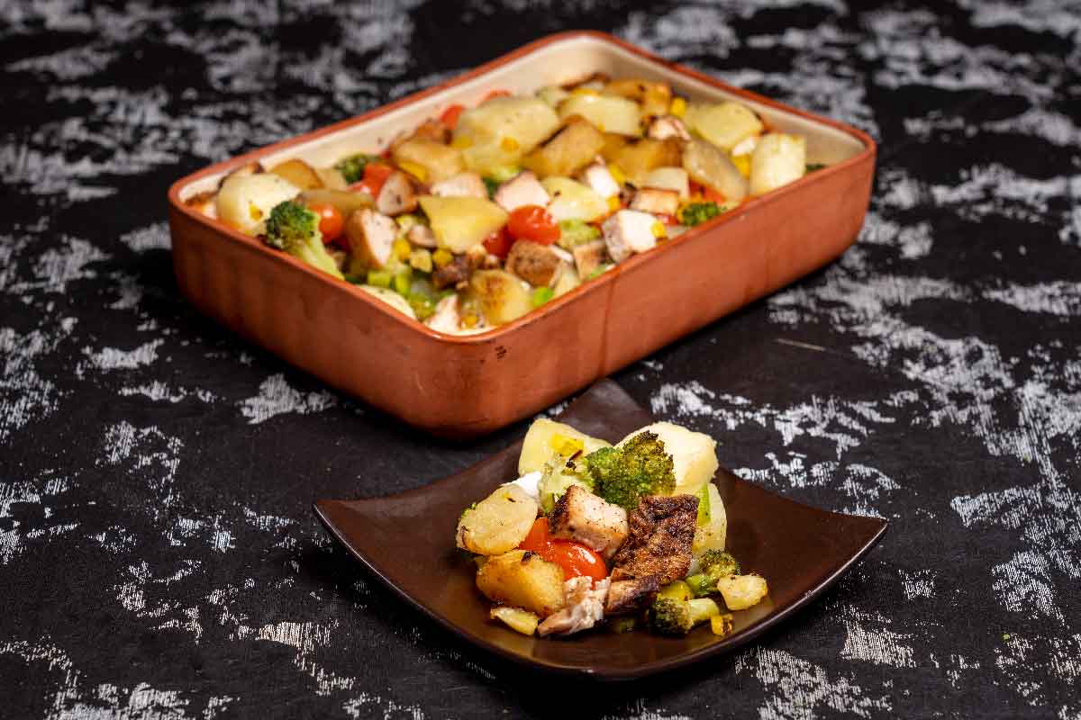 Baked Sweet Potato and Chicken Casserole