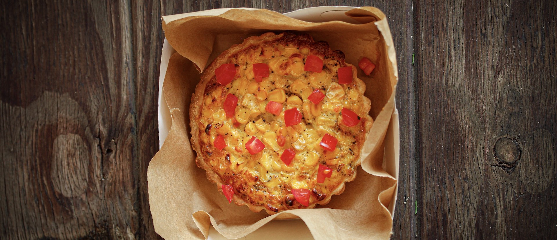 Sweet Corn & Basil Tart