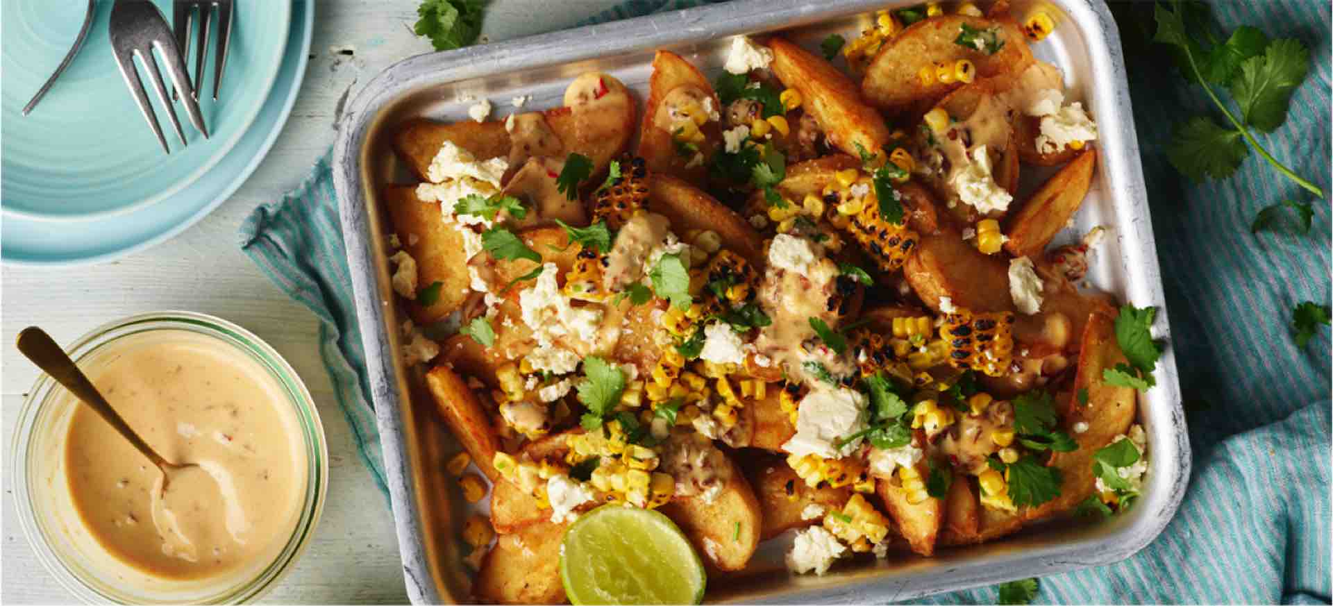 Mexican Sweet Corn Loaded Wedges