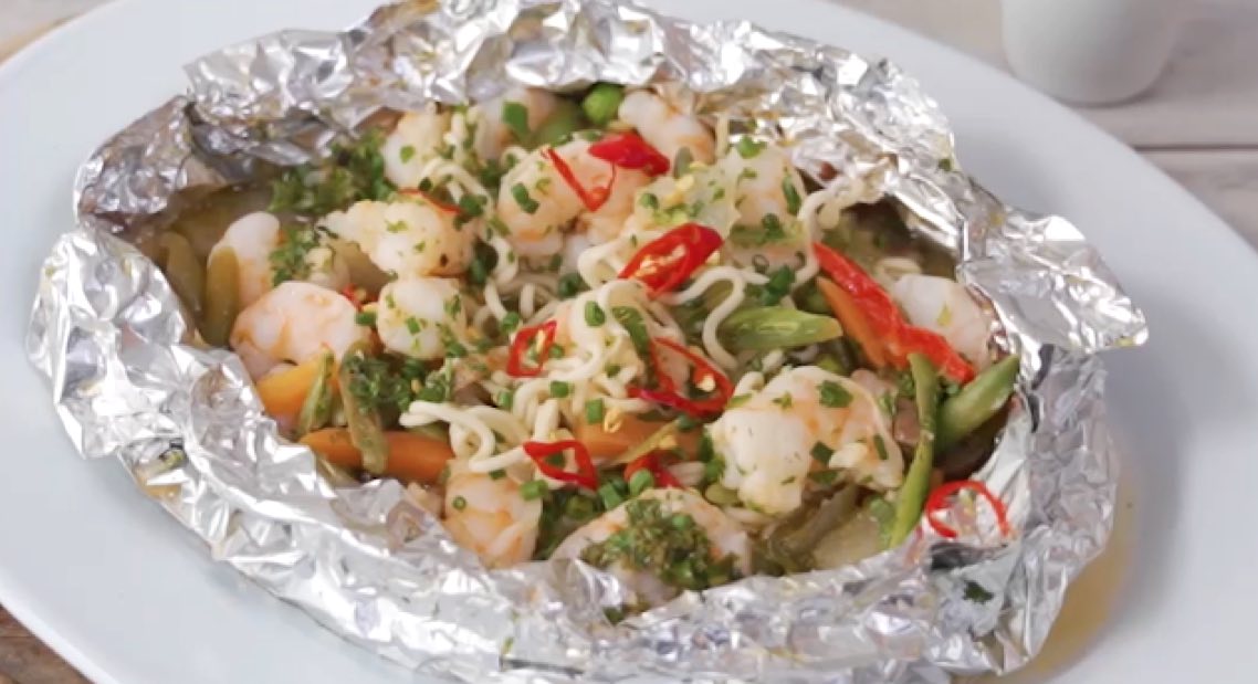 Lemon & Herb Prawn Foil Pack