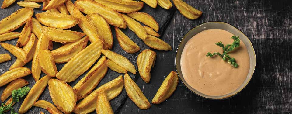Crispers Served With Chilli Mayo Dip