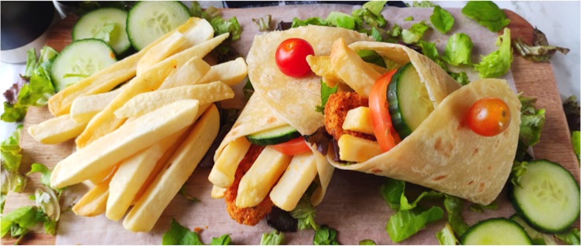 Chicken Wraps & Slap Chips
