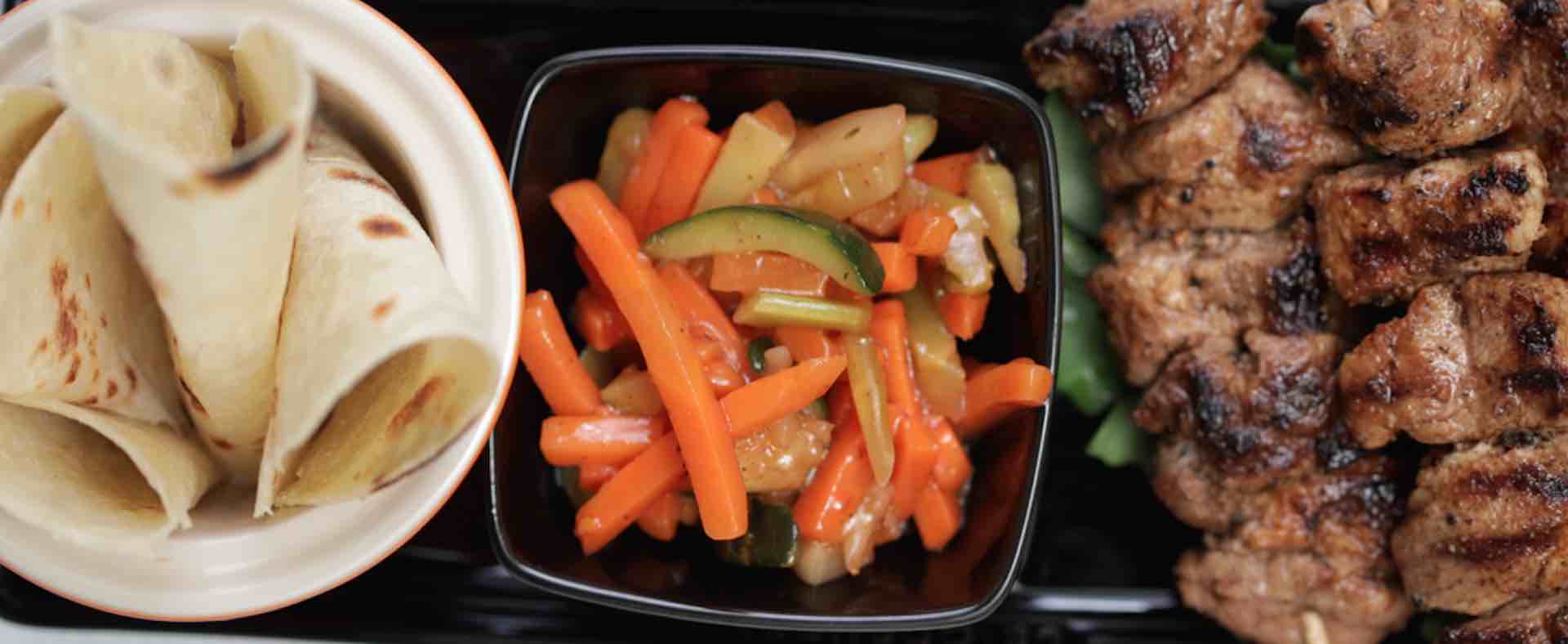 BBQ Kebabs & Hawaiian Stir Fry