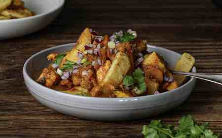 Loaded Butter Chicken Oven Chips