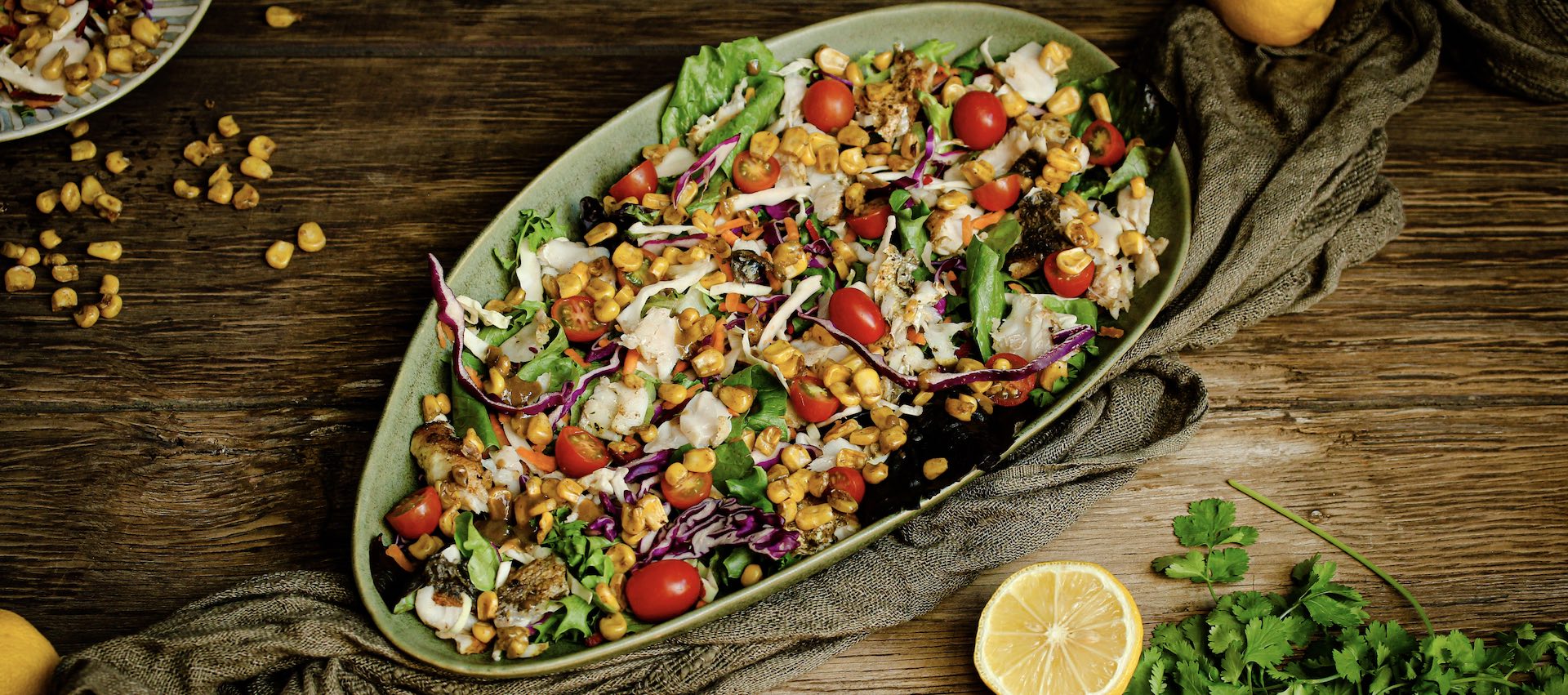 Cajun Fish & Corn Salad