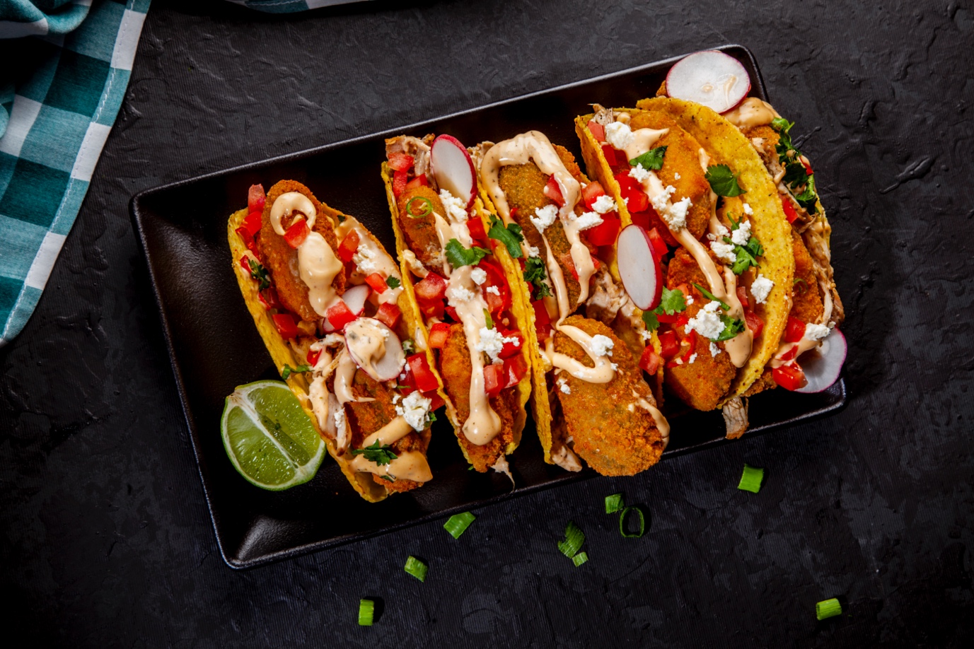 Pulled Chicken & Cream Cheese Tacos