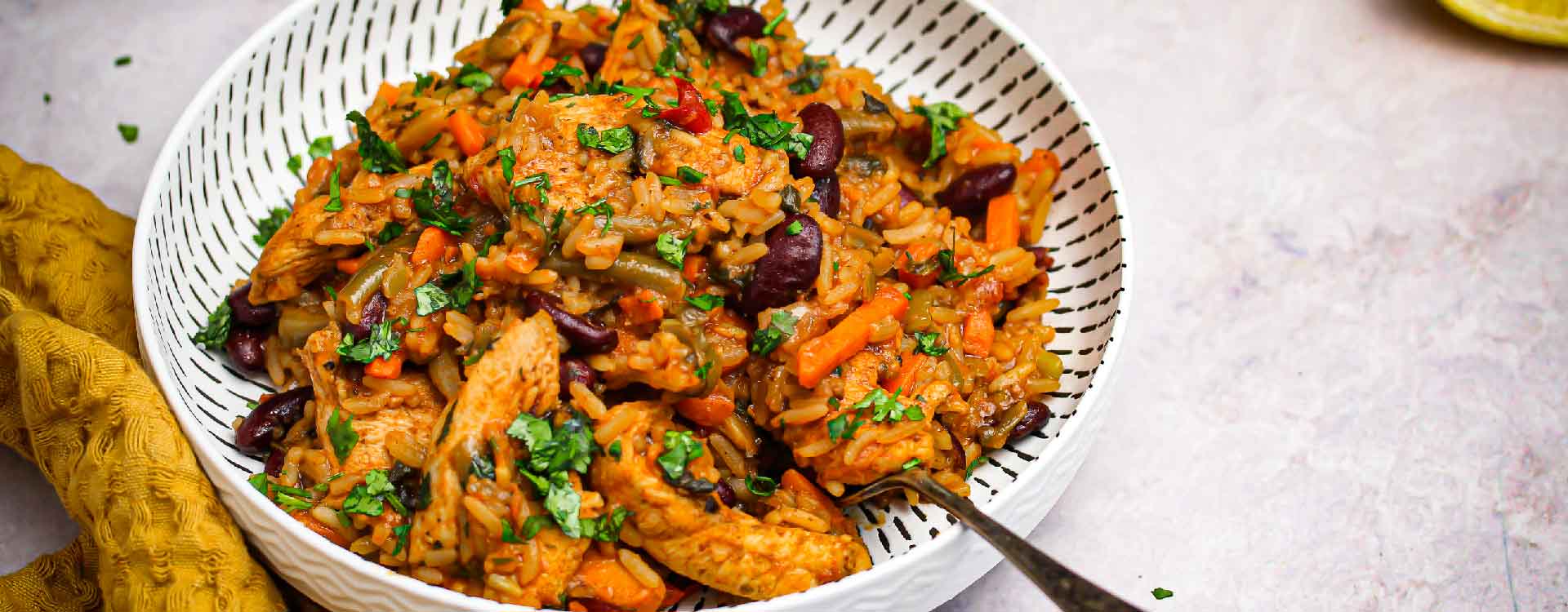 Chicken Fajita Rice Bowl