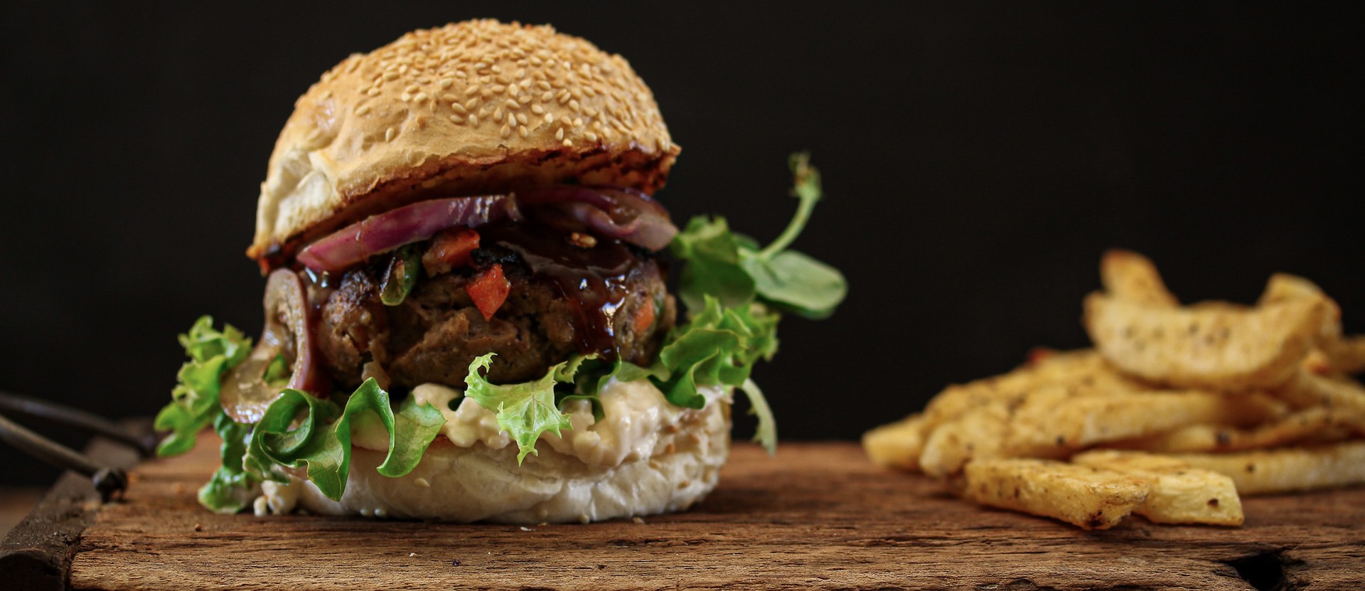 Beef & Mixed Veg Burger