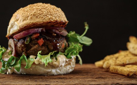 Beef & Mixed Veg Burger