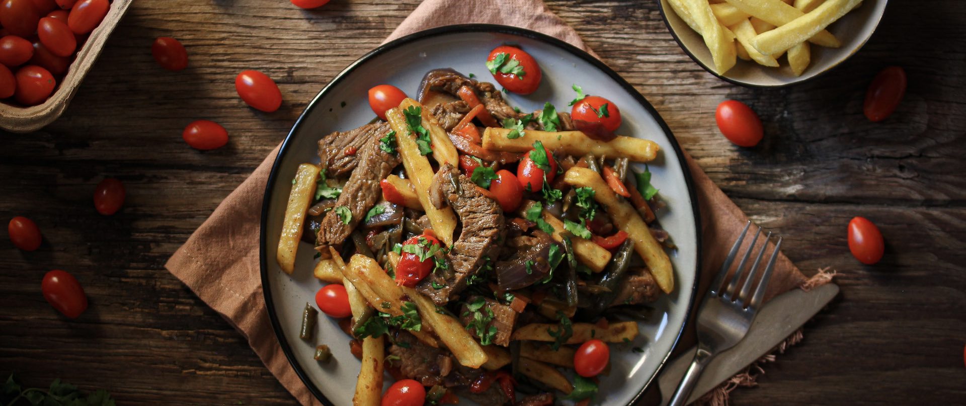 Peruvian Beef & Fry Chips