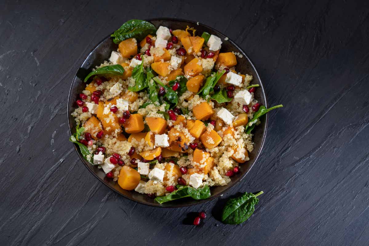 Butternut and Quinoa Salad with Citrus Dressing