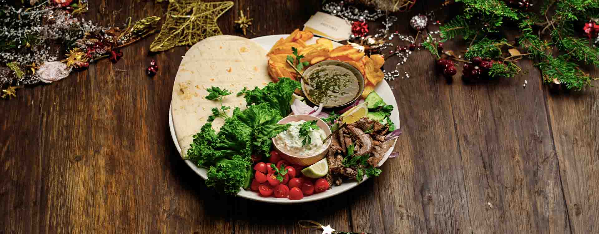 Sirloin Steak Salad Wrap