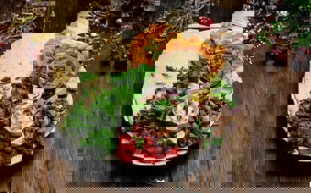 Sirloin Steak Salad Wrap