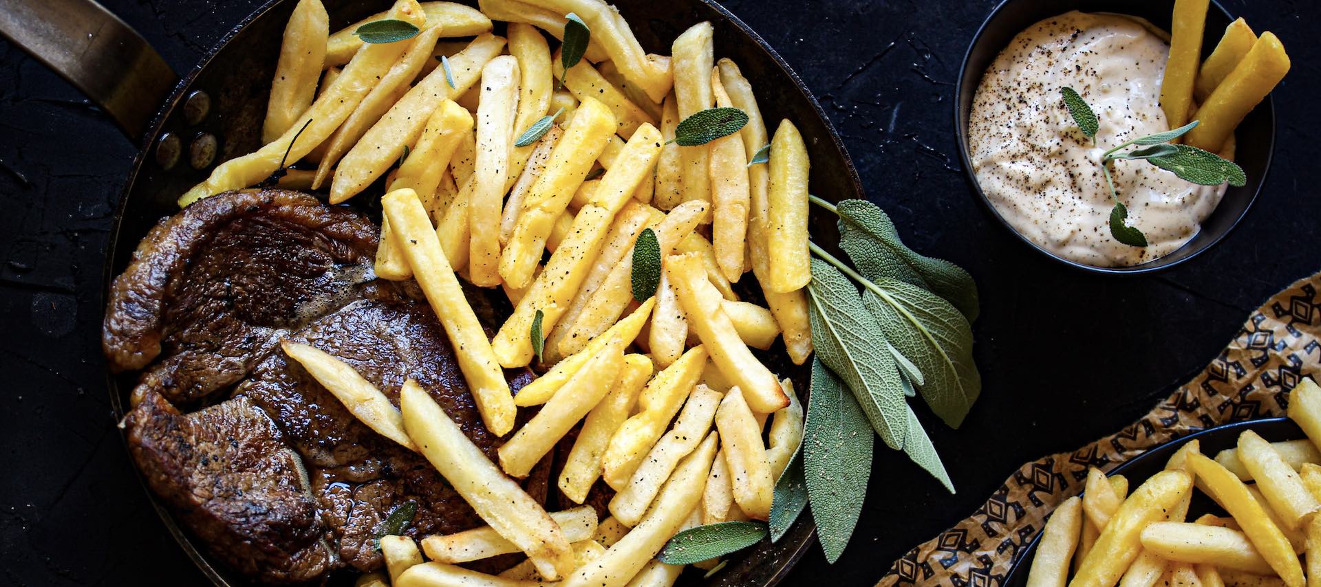 Rump Steak & Slap Chips