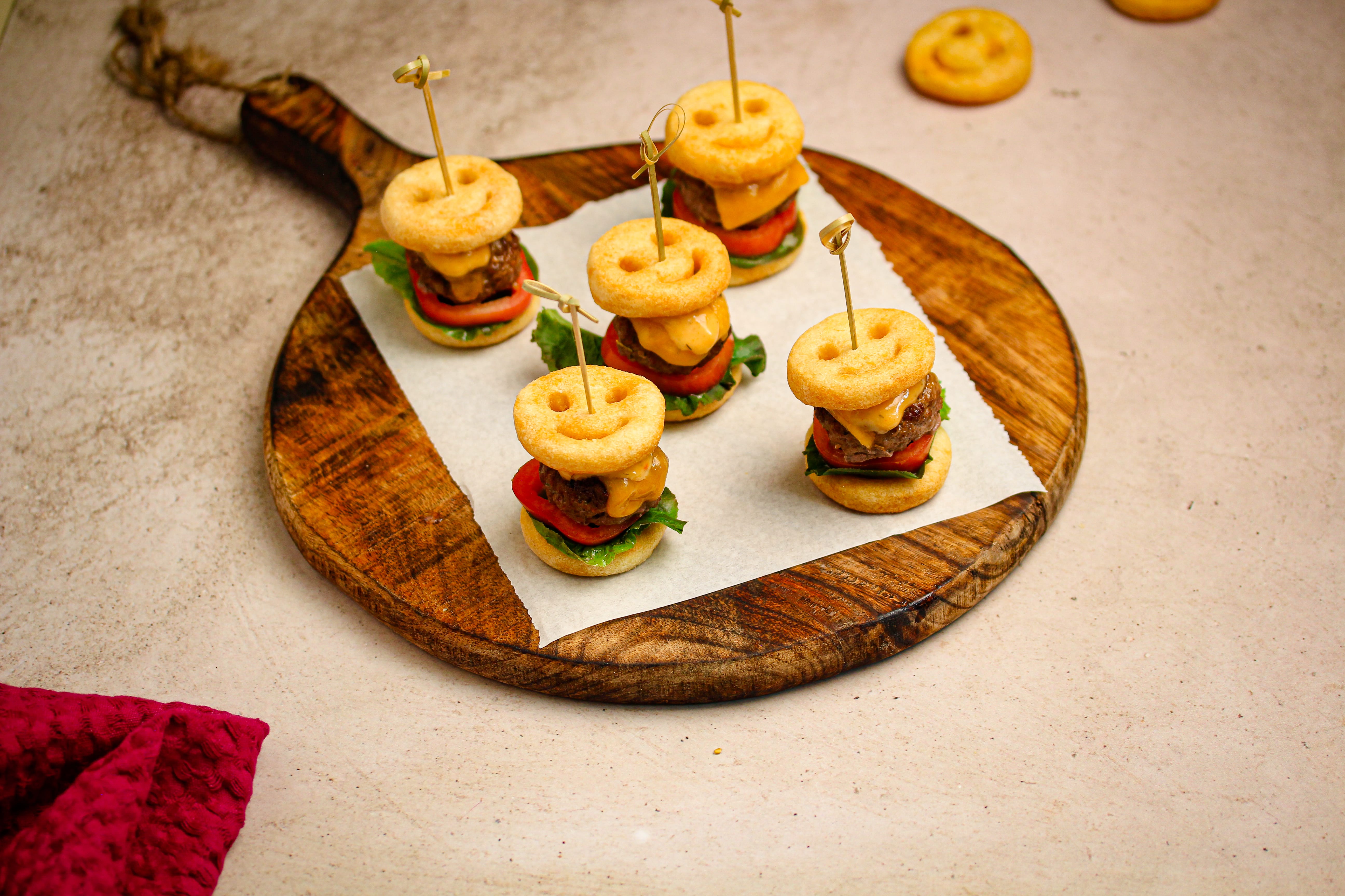 Smile Burger Bites With McCain Smiles