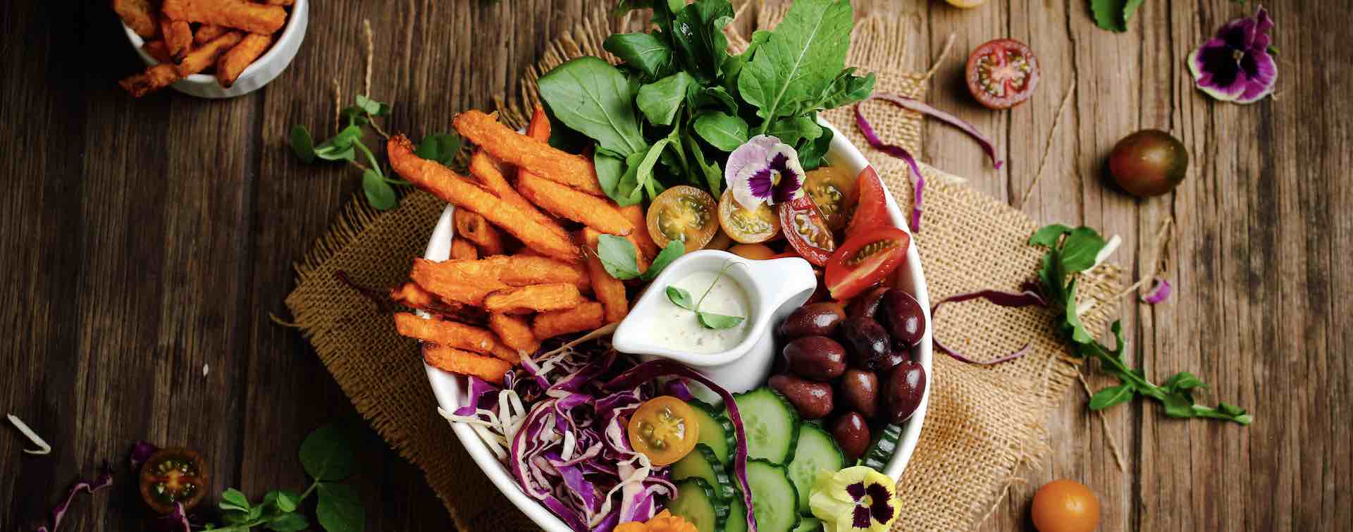 Buddha Bowls & Sweet Potato Fries