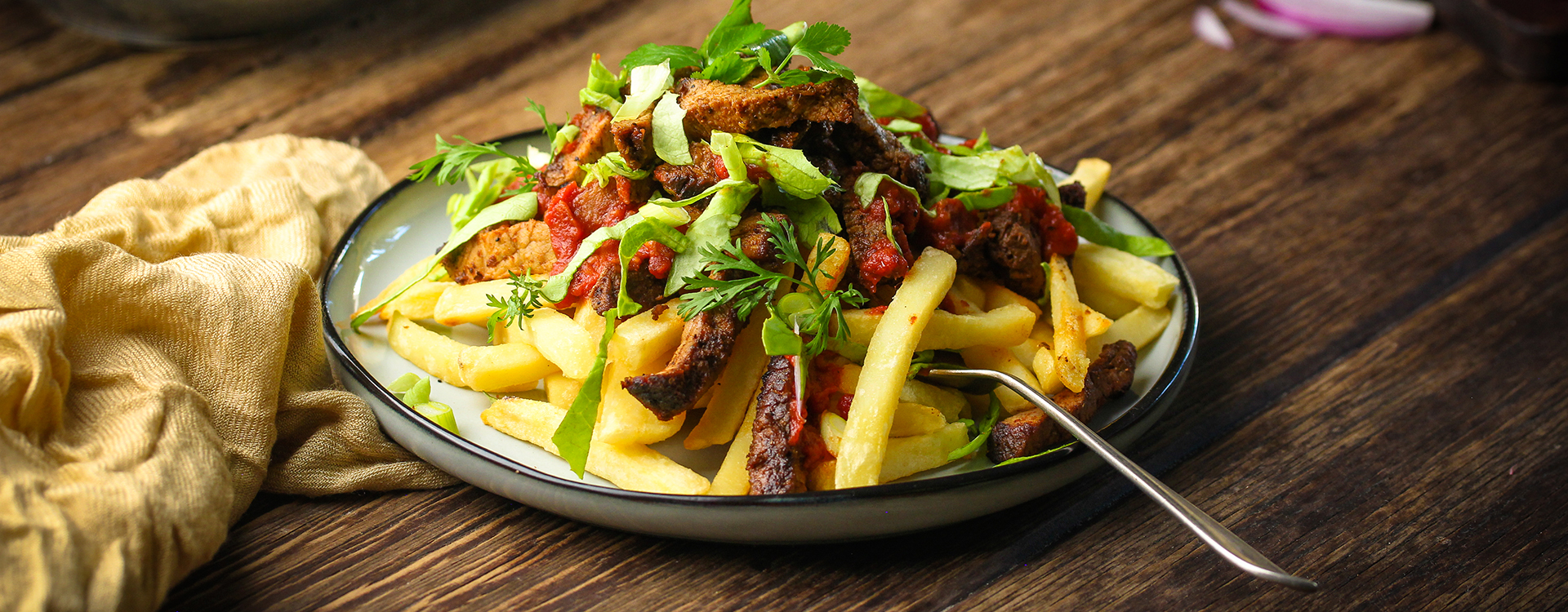Masala Steak Chip Bowl (Air Fryer Gatsby Style)