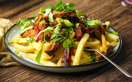 Masala Steak Chip Bowl (Air Fryer Gatsby Style)