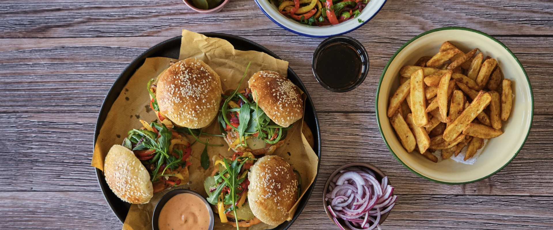 Meatfree Burgers & Texan BBQ Chips