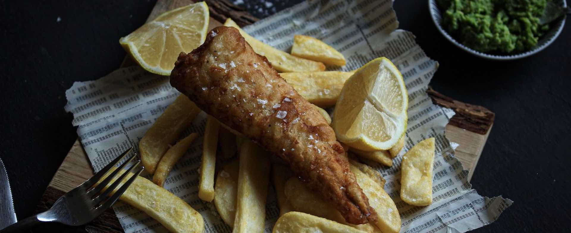 Rustic Hake & Mushy Peas