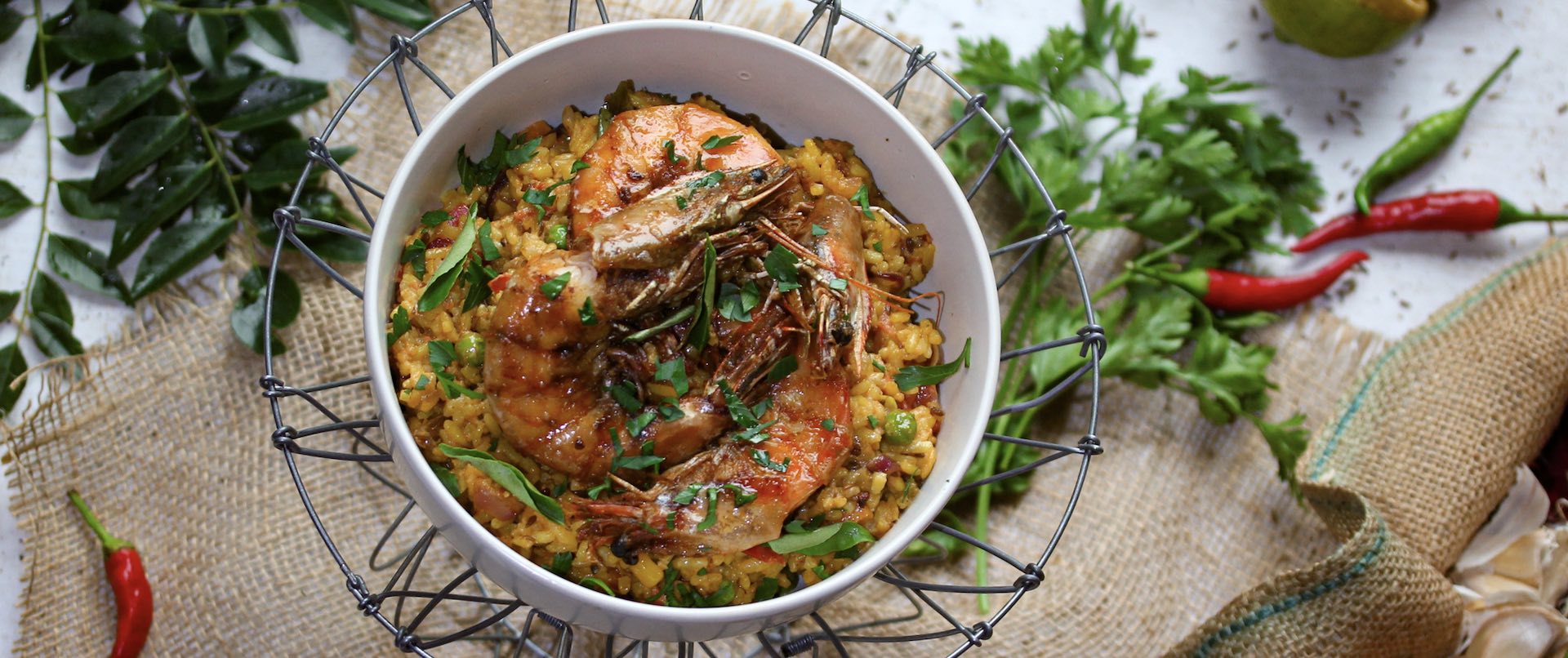 Burmese Prawns & Savoury Rice
