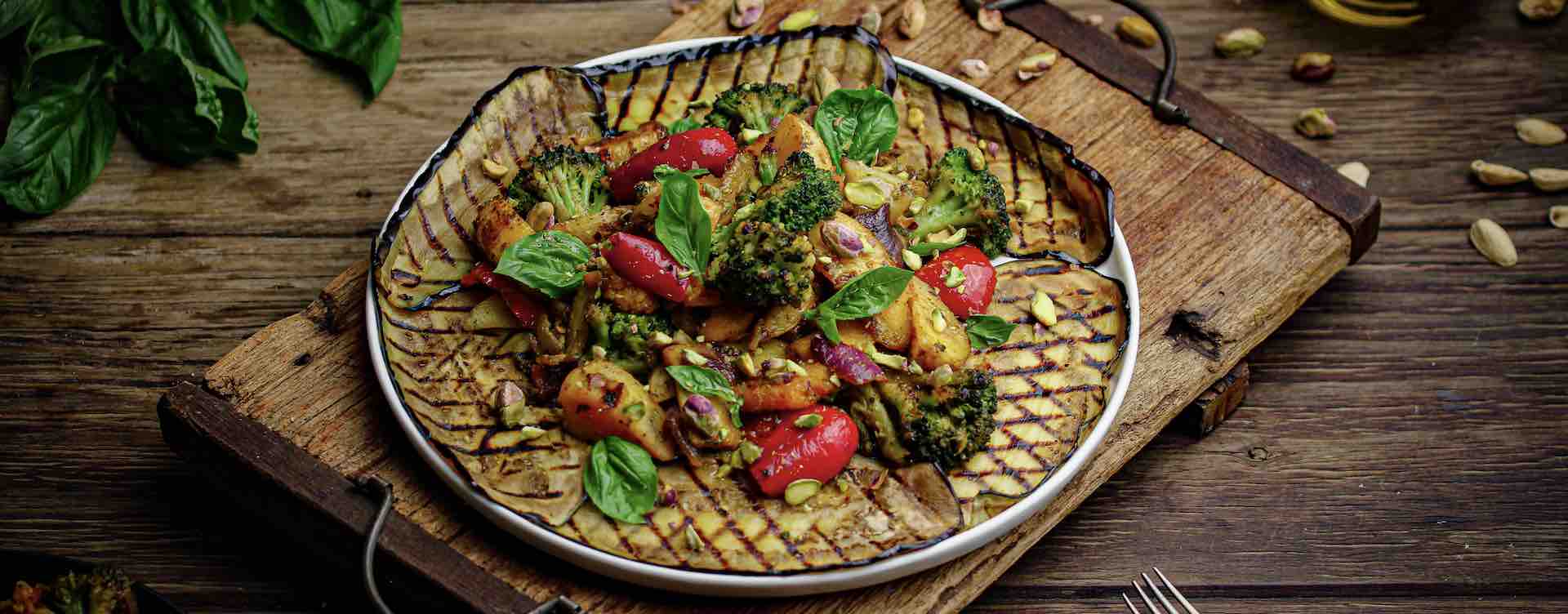 Aubergine Grilled Veg