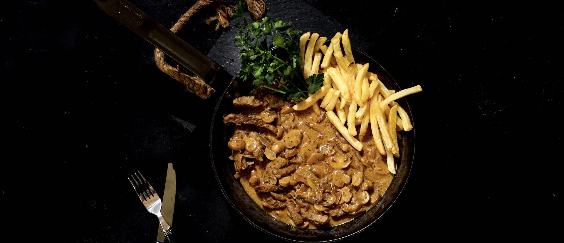 Beef Stroganoff & Fry Chips