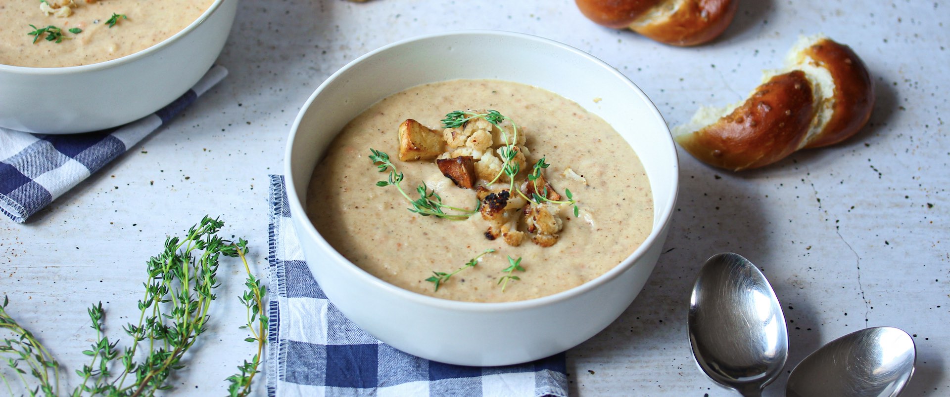 Roasted Cauliflower & Potato Soup