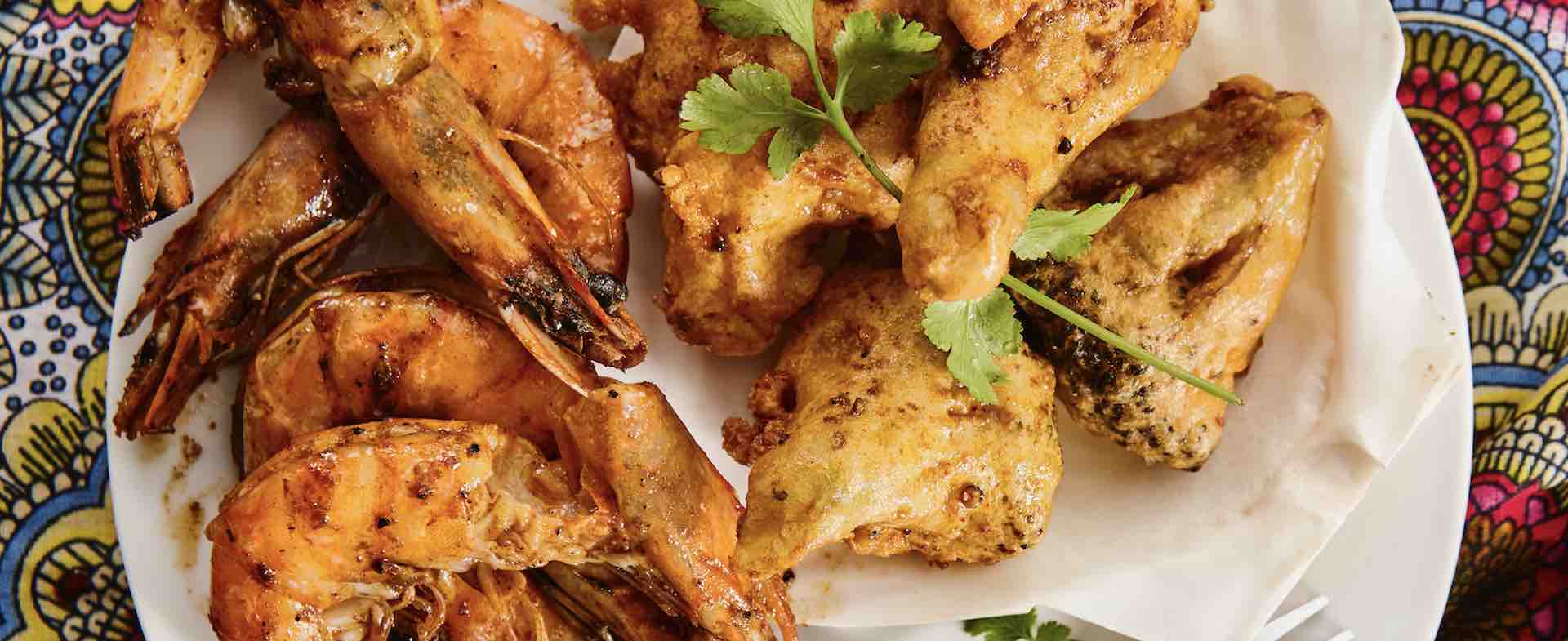 Peri-Peri Prawns & Tempura Veg