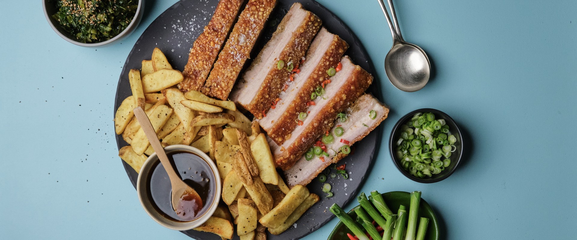 Pork Belly & Oven Chips