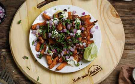 Loaded Nacho Sweet Potato Fries