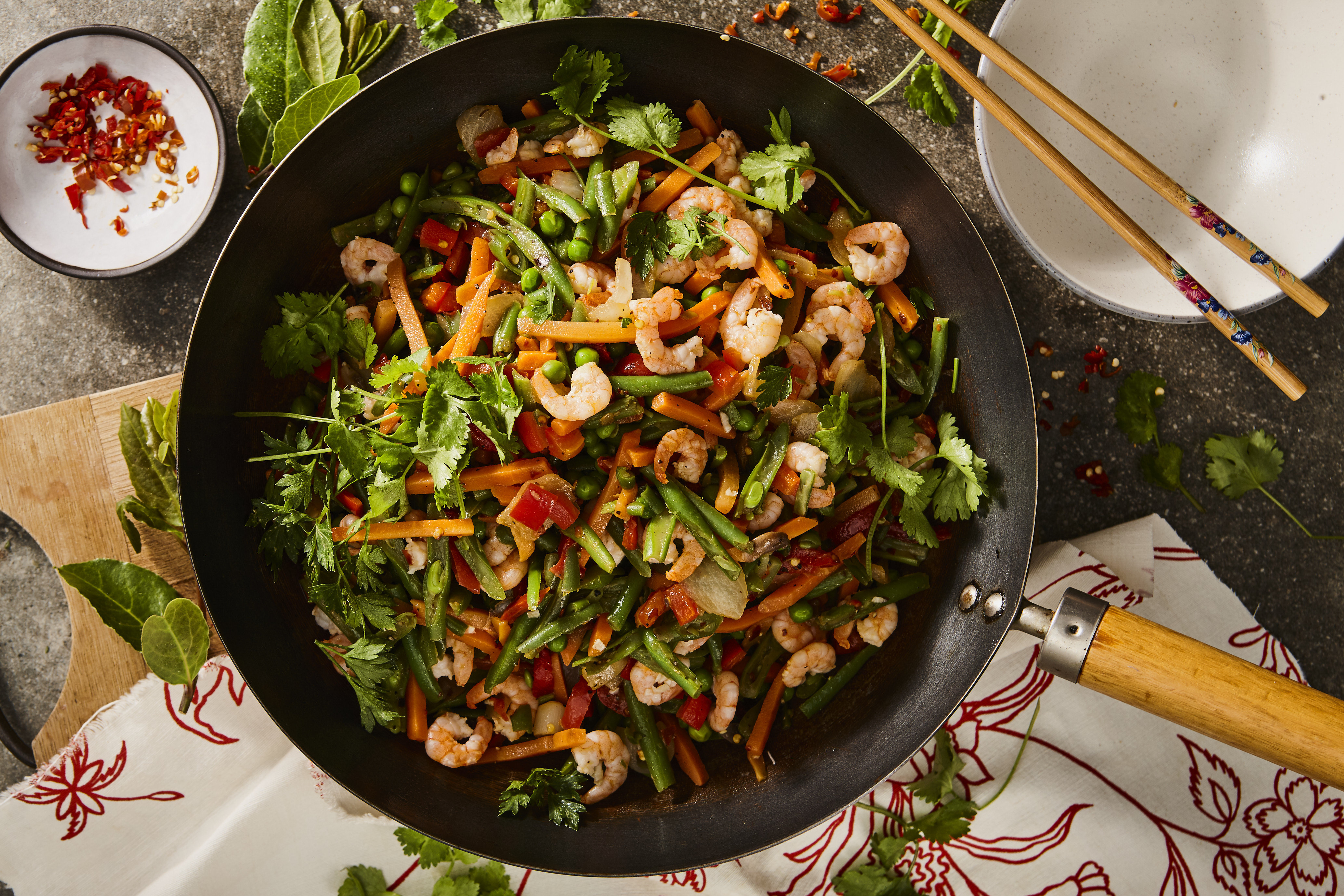 Spicy Shrimp Stir Fry