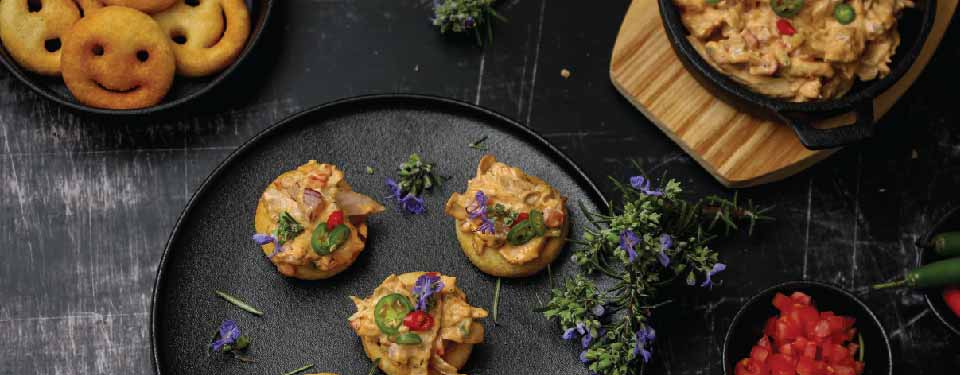 Chicken Mayo Topped Smiles