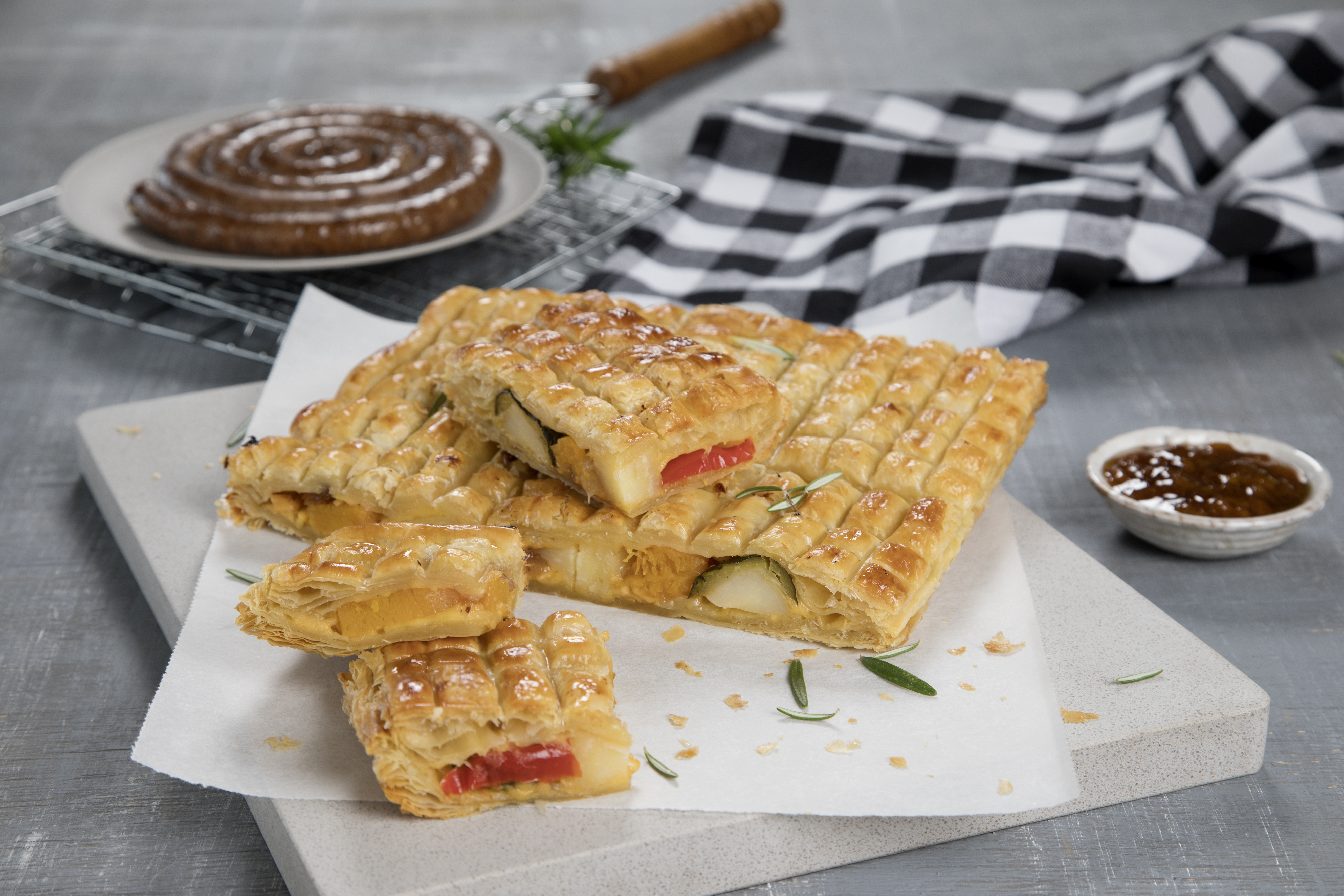 Roasted Veg Braai Pie