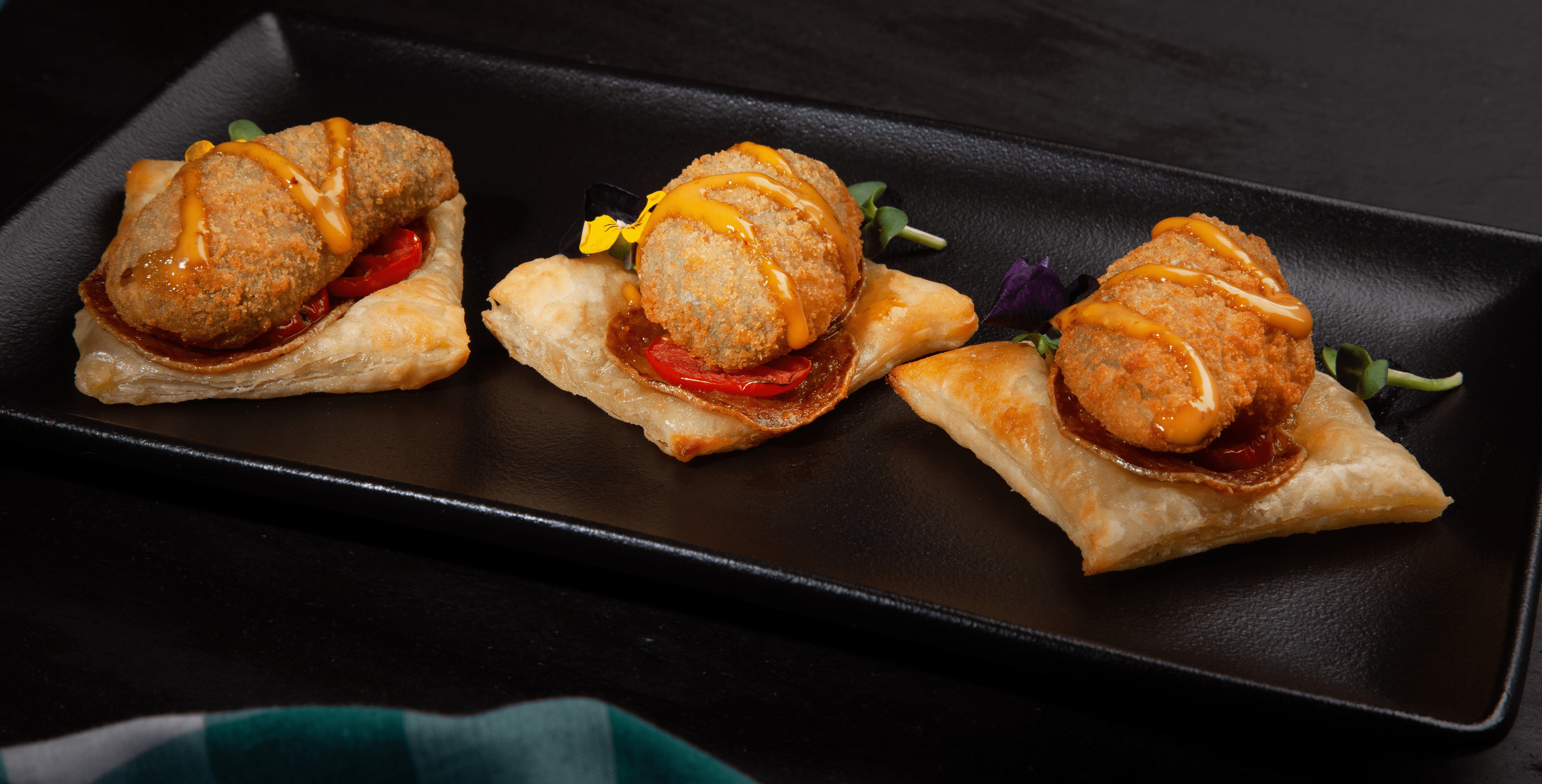 Pepperoni, Tomato Cream Cheese Jalapeno Poppers Puffs