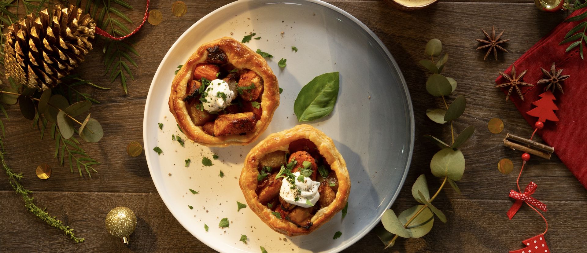 Festive Roast Veg Tartlets